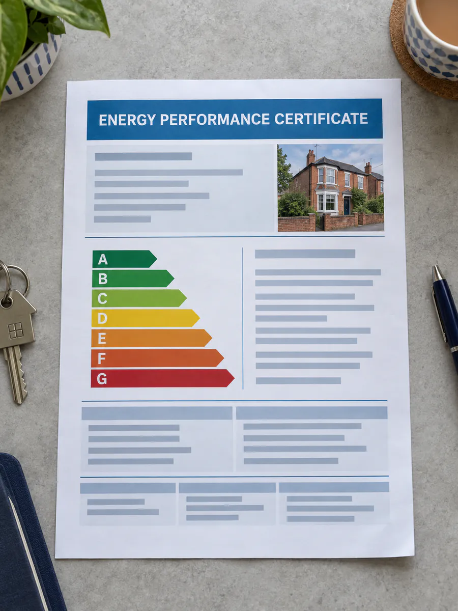 Sample EPC certificate page